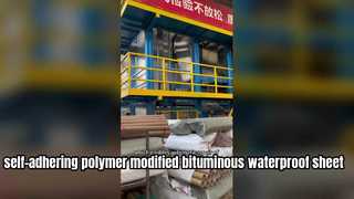 self-adhering polymer modified bituminous waterproof sheet